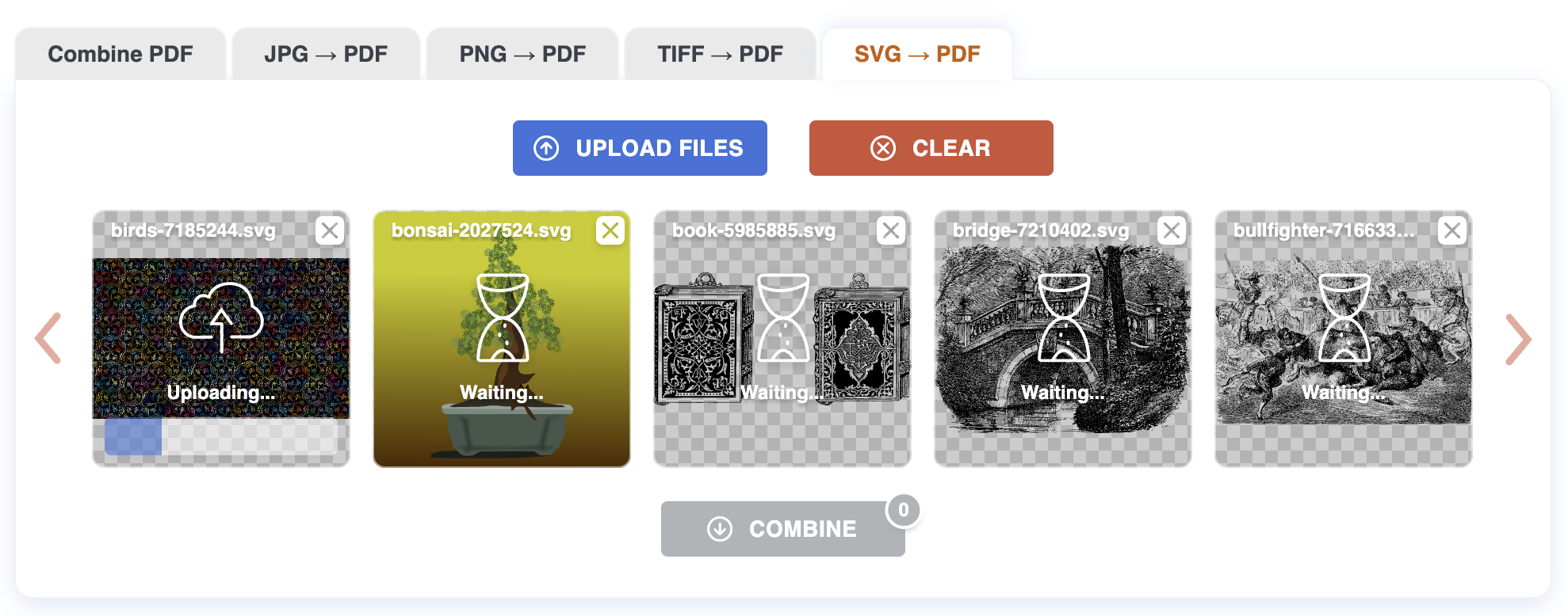 SVG tiles being reordered